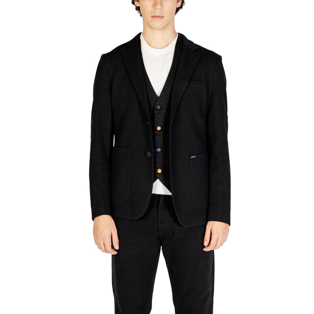 Blazer en coton noir de Gianni Lupo