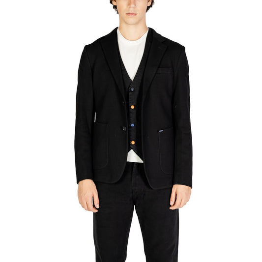 Blazer en coton noir de Gianni Lupo