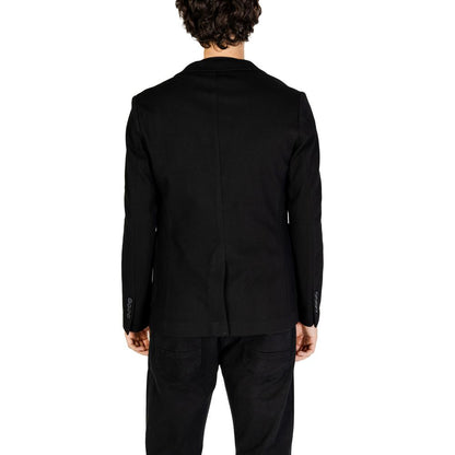 Blazer en coton noir de Gianni Lupo