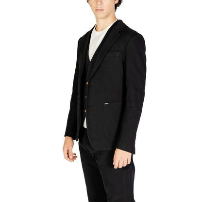 Blazer en coton noir de Gianni Lupo
