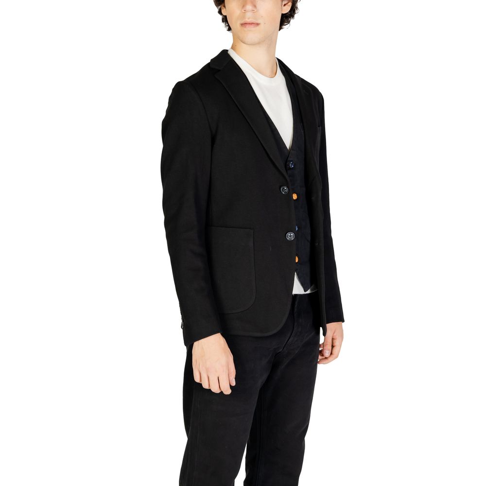 Blazer en coton noir de Gianni Lupo