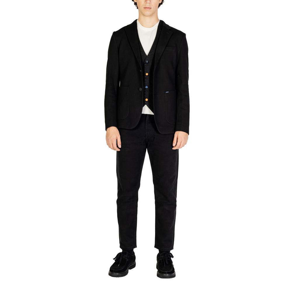 Blazer en coton noir de Gianni Lupo