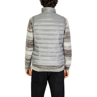 Veste sans manches en polyamide grise de Gianni Lupo