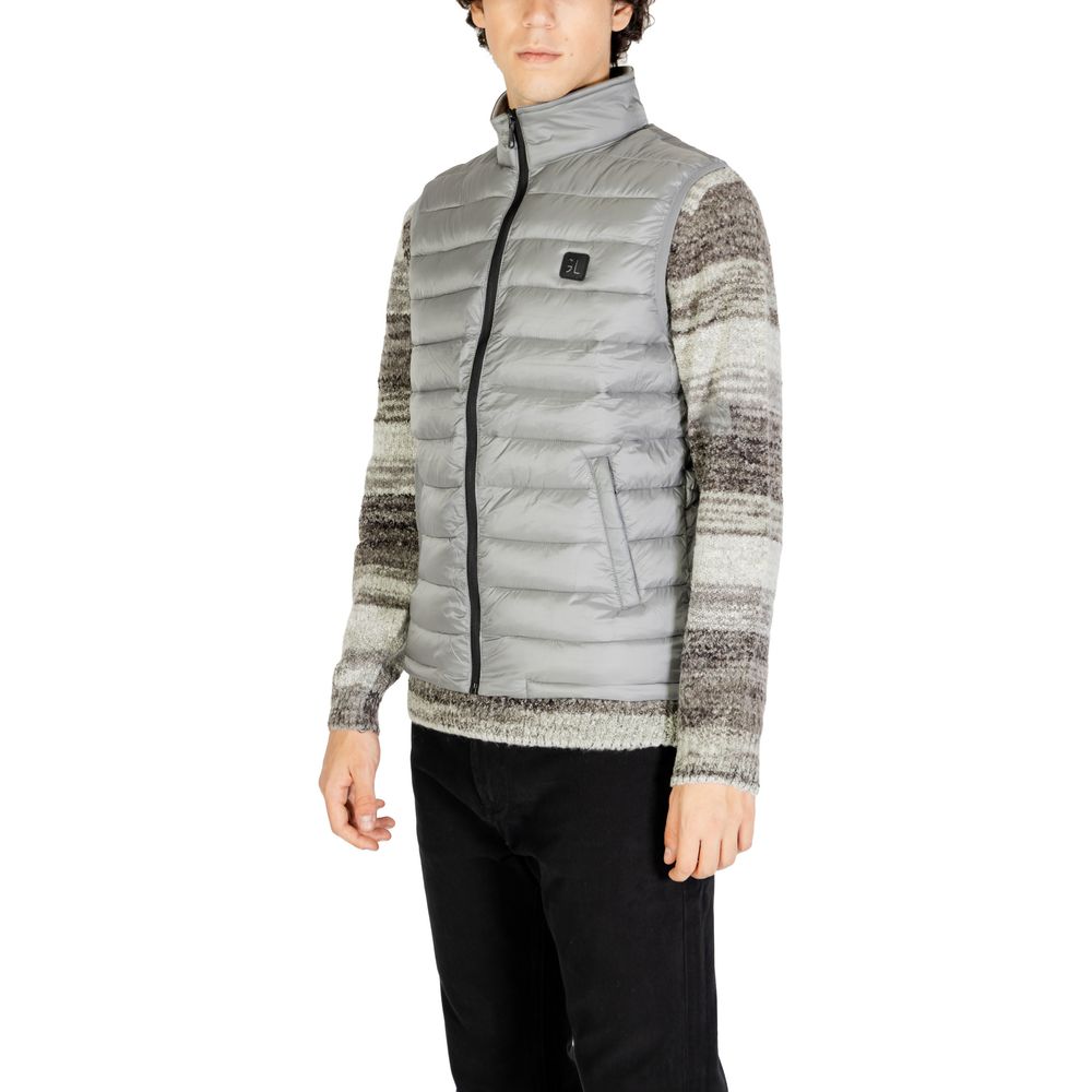 Veste sans manches en polyamide grise de Gianni Lupo