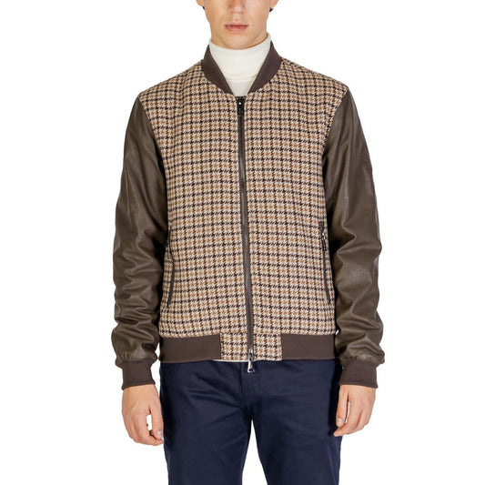 Vestes et manteaux en polyester marron de Gianni Lupo
