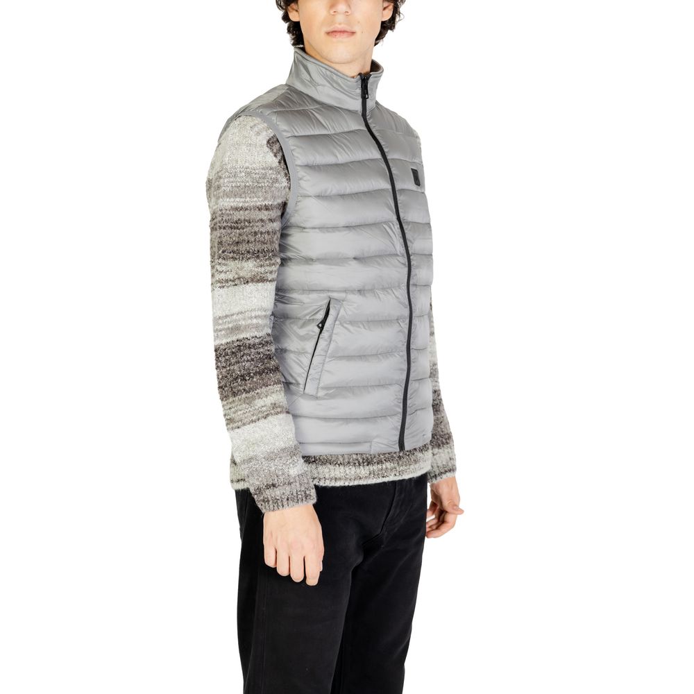 Veste sans manches en polyamide grise de Gianni Lupo