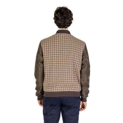 Vestes et manteaux en polyester marron de Gianni Lupo
