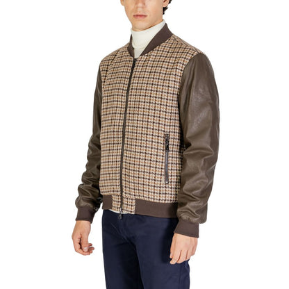 Vestes et manteaux en polyester marron de Gianni Lupo