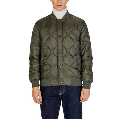 Vestes et manteaux en polyamide vert de Gianni Lupo