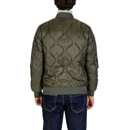 Vestes et manteaux en polyamide vert de Gianni Lupo