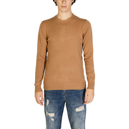 Pull en polyester brun de Gianni Lupo