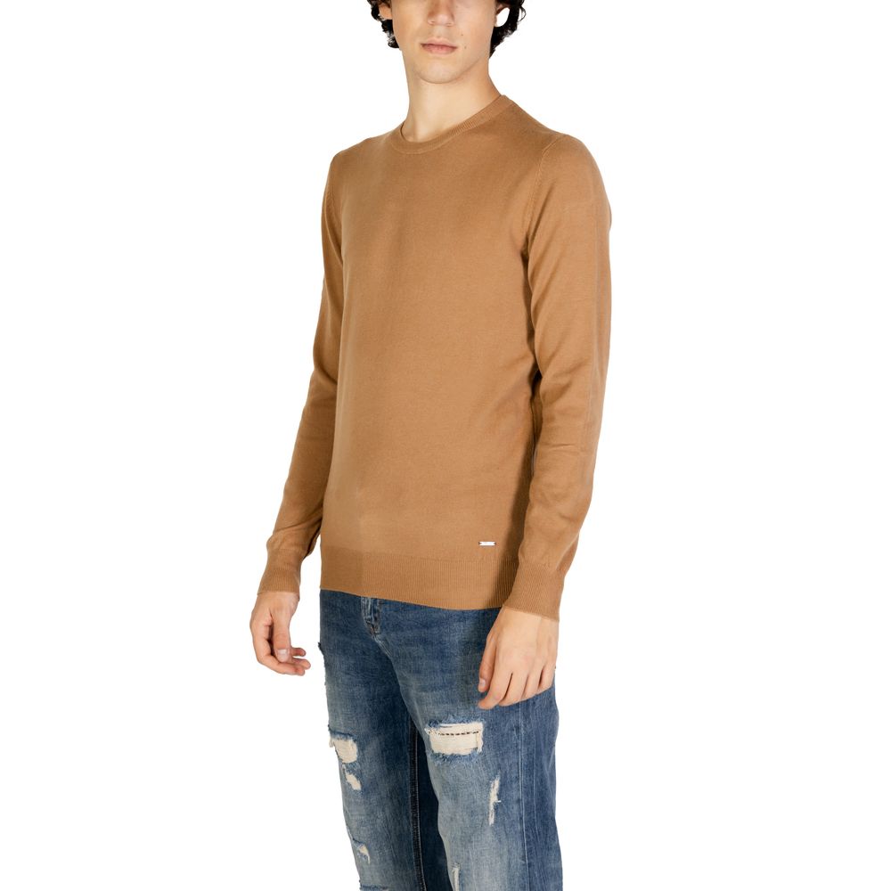 Pull en polyester brun de Gianni Lupo