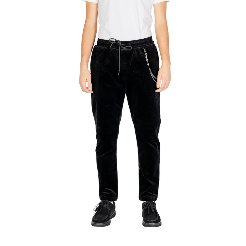Pantalon en coton noir Gianni Lupo