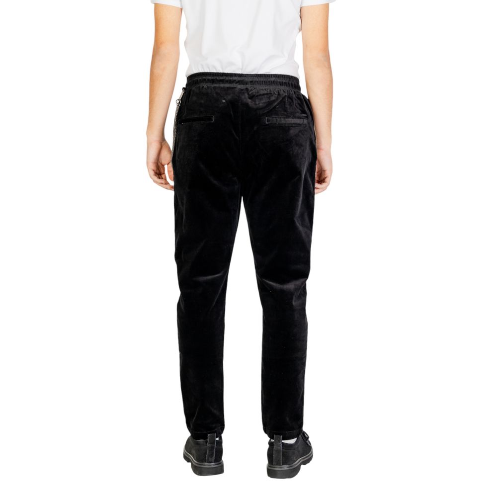 Pantalon en coton noir Gianni Lupo