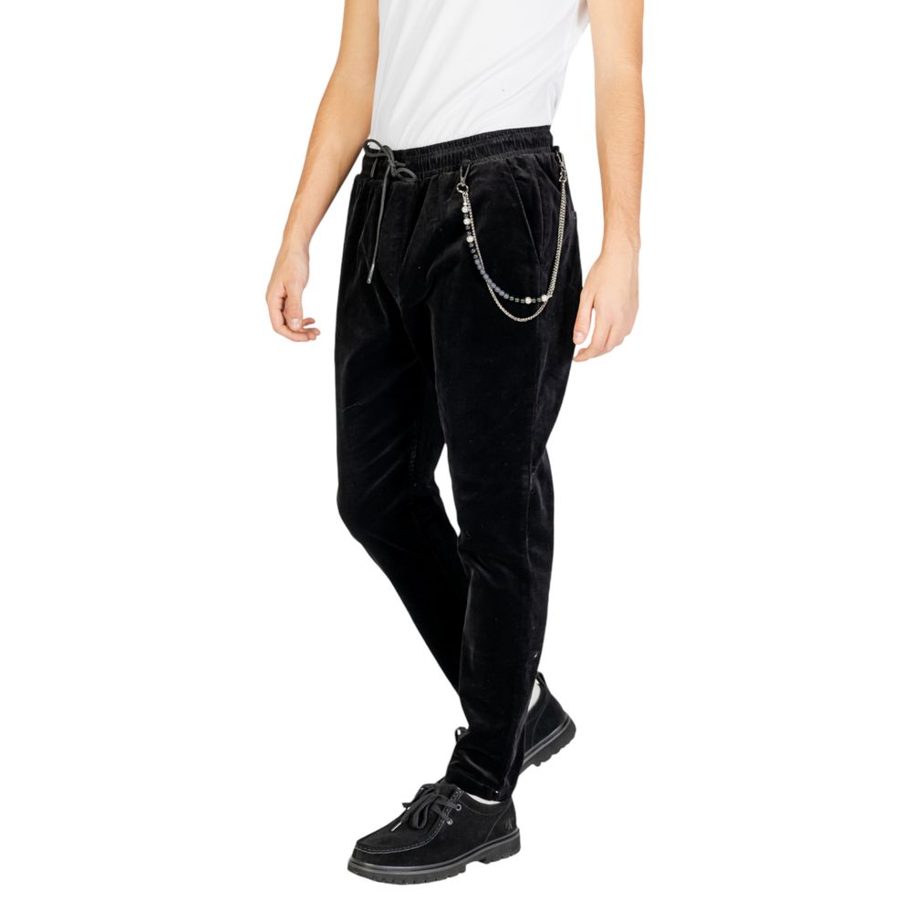 Pantalon en coton noir Gianni Lupo