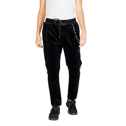 Pantalon en coton noir Gianni Lupo