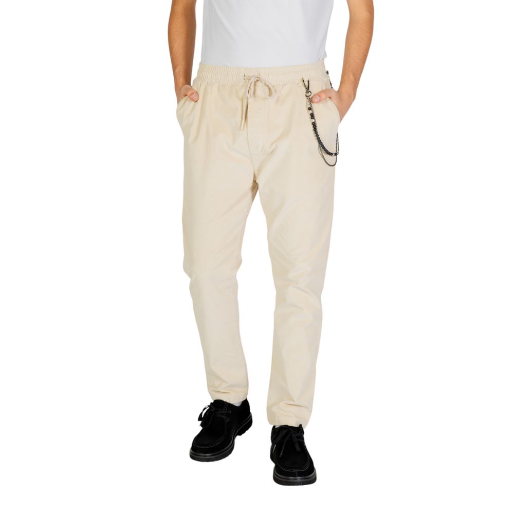 Pantalon en coton crème de Gianni Lupo