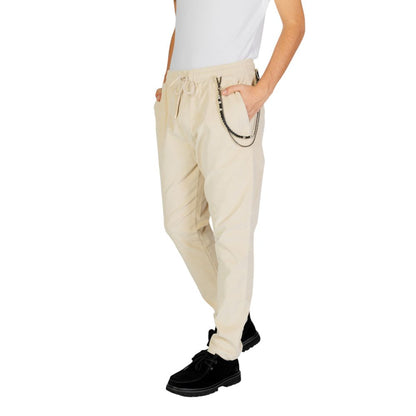 Pantalon en coton crème de Gianni Lupo