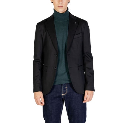 Blazer en polyester noir de Gianni Lupo