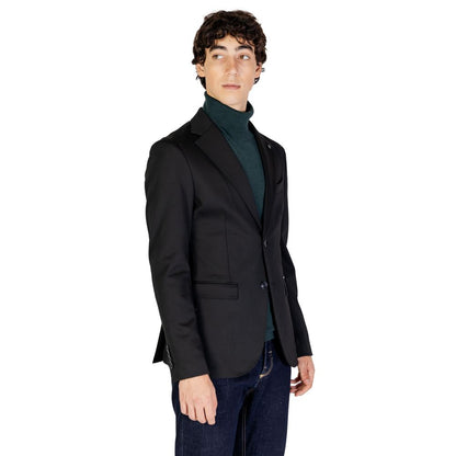 Blazer en polyester noir de Gianni Lupo