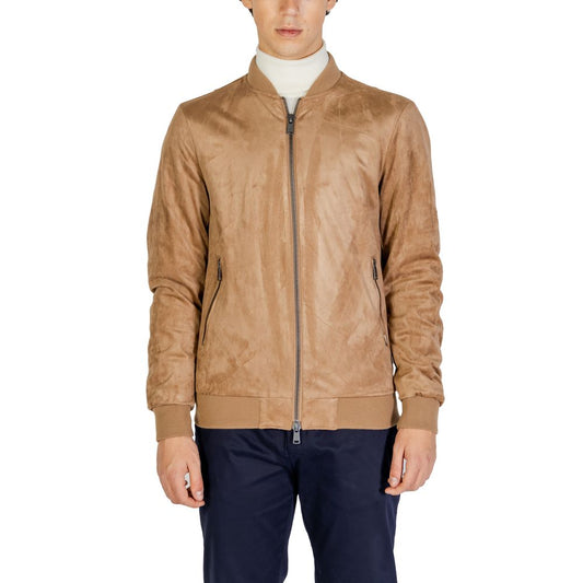 Vestes et manteaux en polyester beige de Gianni Lupo