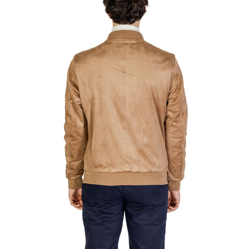 Gianni Lupo Beige Polyester Jassen &amp; Mantels