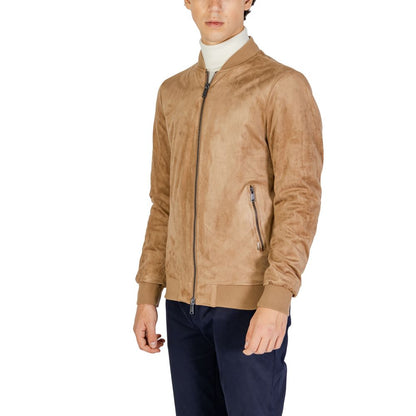 Vestes et manteaux en polyester beige de Gianni Lupo
