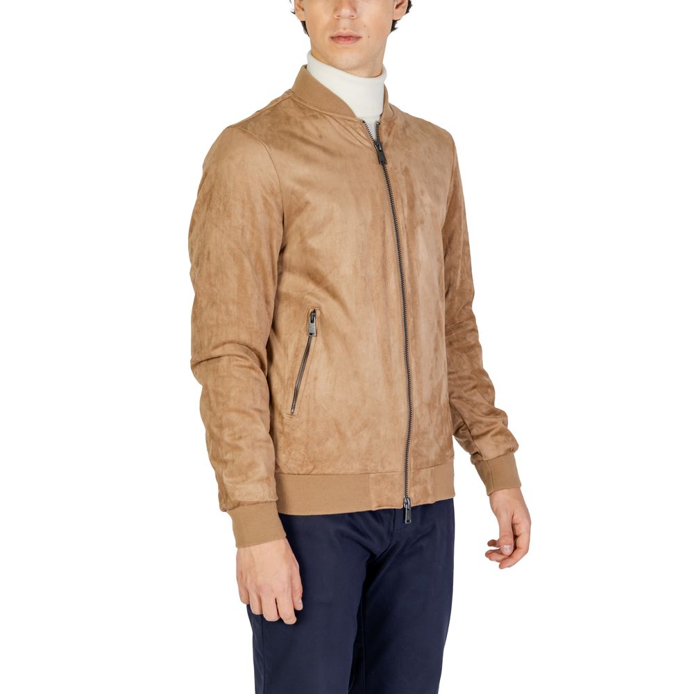 Vestes et manteaux en polyester beige de Gianni Lupo