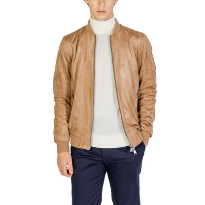 Vestes et manteaux en polyester beige de Gianni Lupo