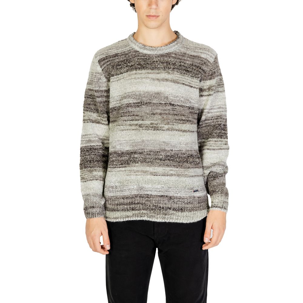 Pull en polyacrylique gris de Gianni Lupo