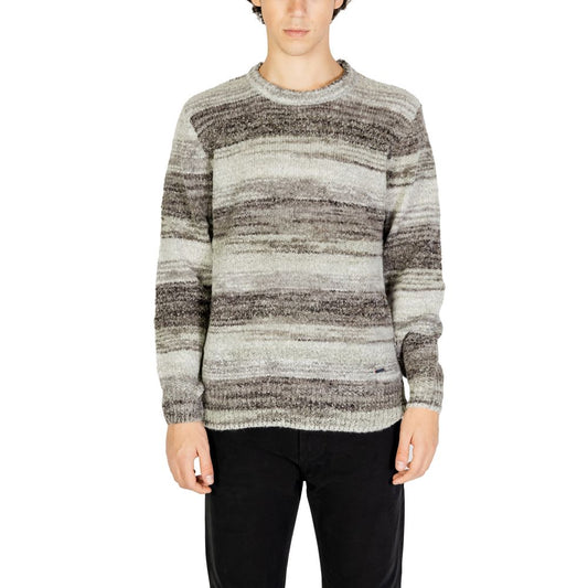 Pull en polyacrylique gris de Gianni Lupo