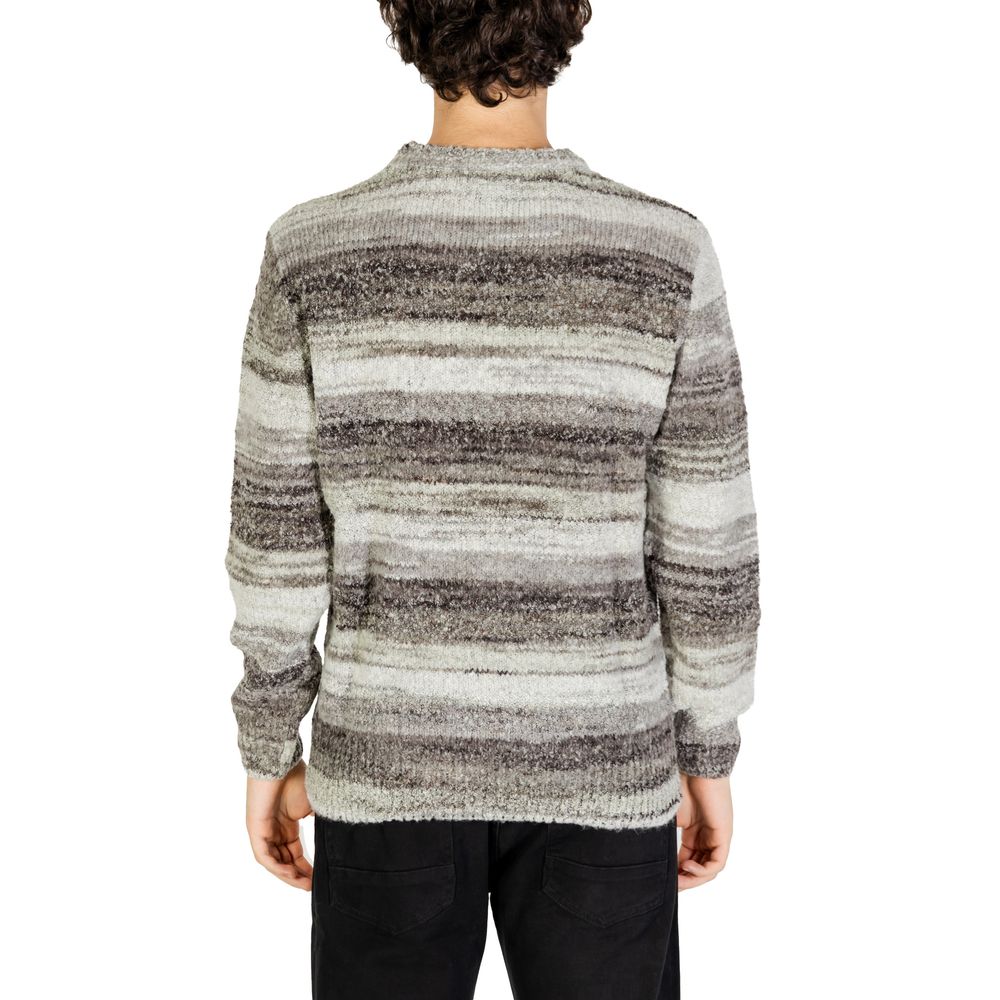 Pull en polyacrylique gris de Gianni Lupo