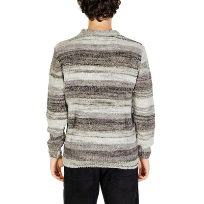 Pull en polyacrylique gris de Gianni Lupo