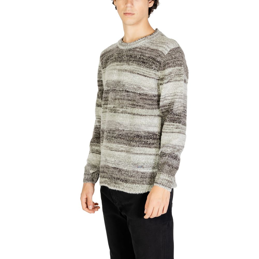Pull en polyacrylique gris de Gianni Lupo