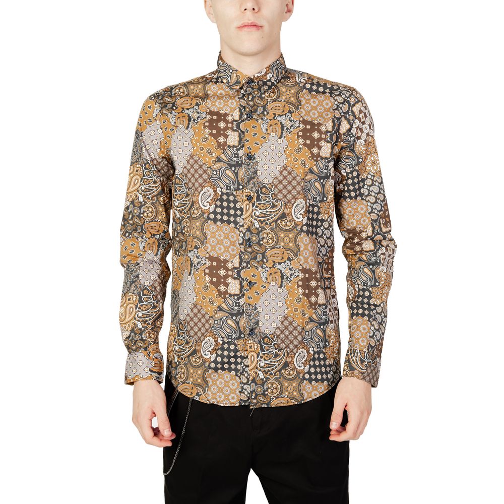 Chemise en coton beige de Gianni Lupo