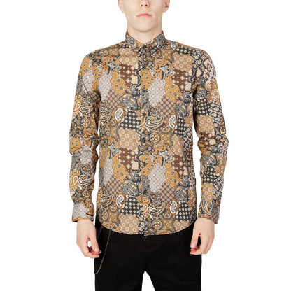Chemise en coton beige de Gianni Lupo