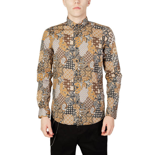 Chemise en coton beige de Gianni Lupo
