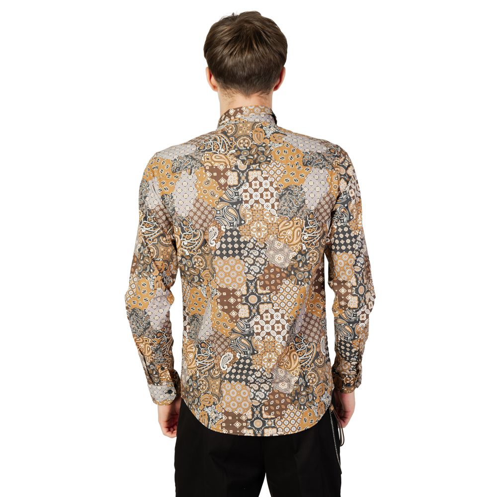 Chemise en coton beige de Gianni Lupo