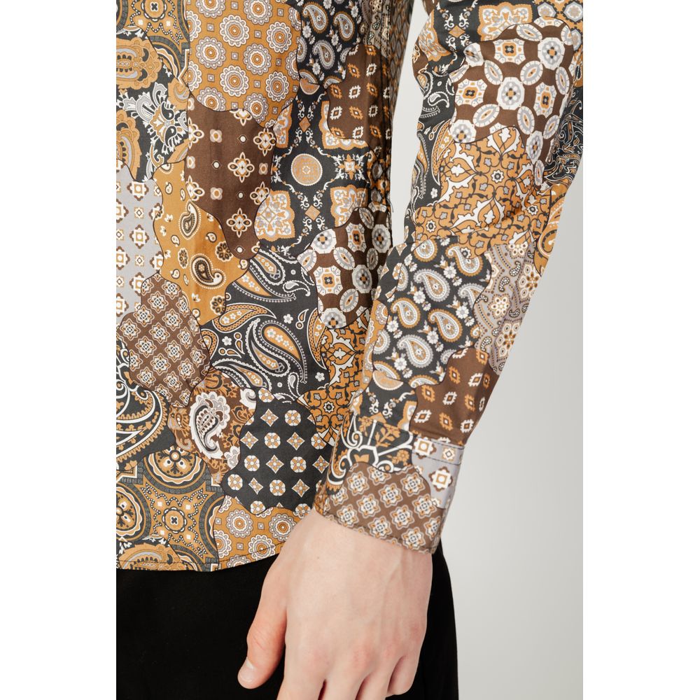 Chemise en coton beige de Gianni Lupo