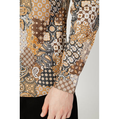 Chemise en coton beige de Gianni Lupo