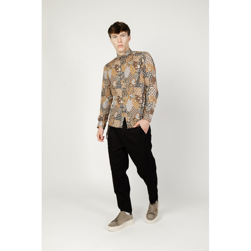 Chemise en coton beige de Gianni Lupo