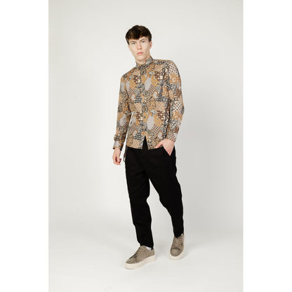 Chemise en coton beige de Gianni Lupo