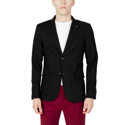 Blazer en coton noir de Gianni Lupo