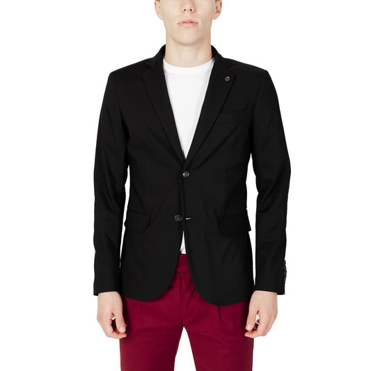Blazer en coton noir de Gianni Lupo