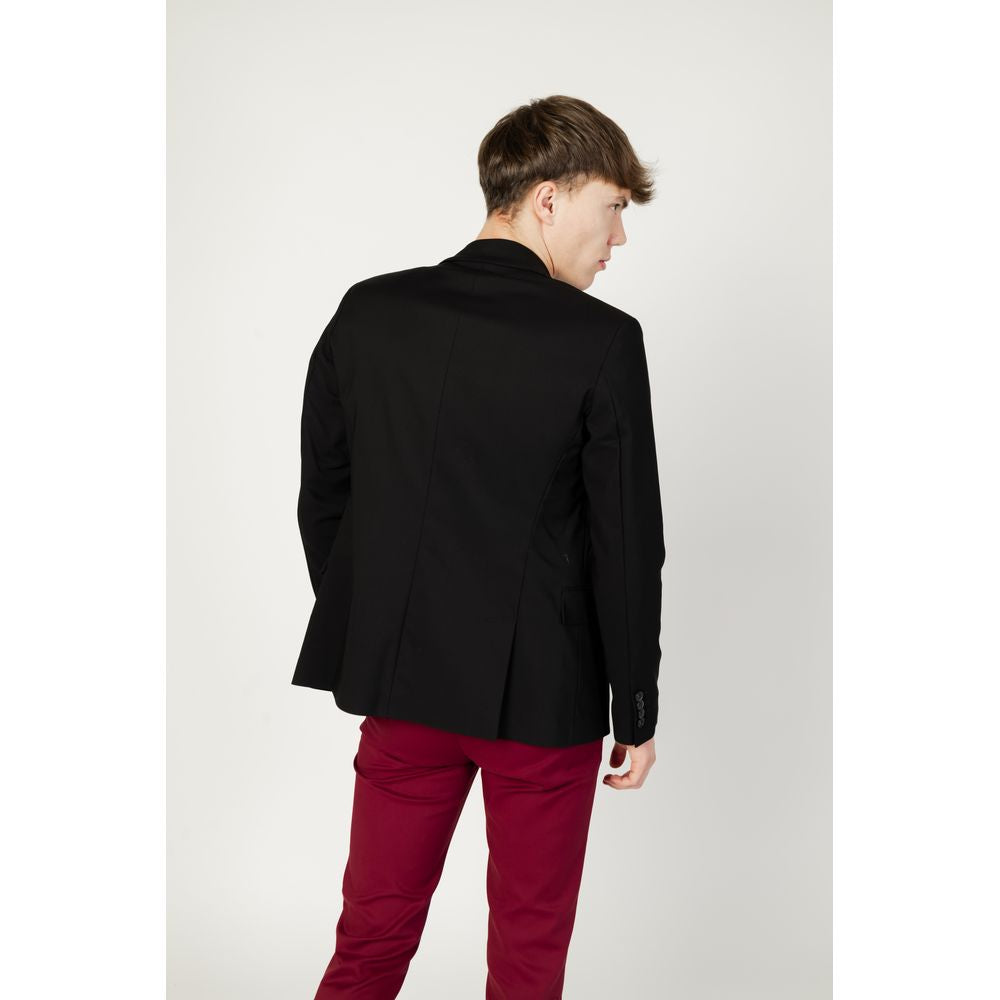 Blazer en coton noir de Gianni Lupo