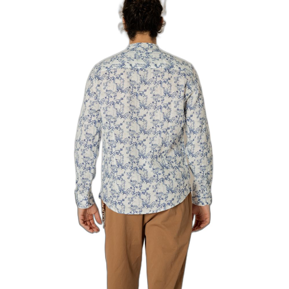 Chemise en lin bleu de Gianni Lupo
