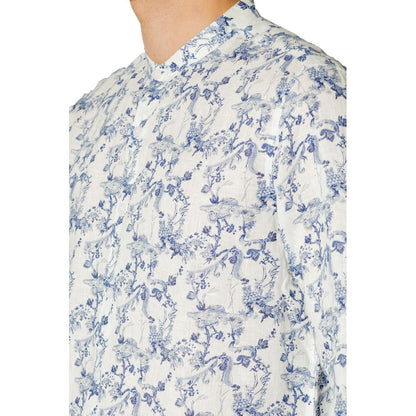 Chemise en lin bleu de Gianni Lupo