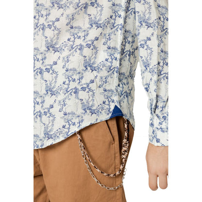 Chemise en lin bleu de Gianni Lupo