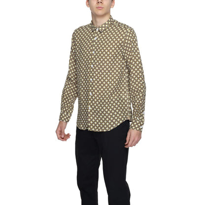 Chemise en lin beige de Gianni Lupo