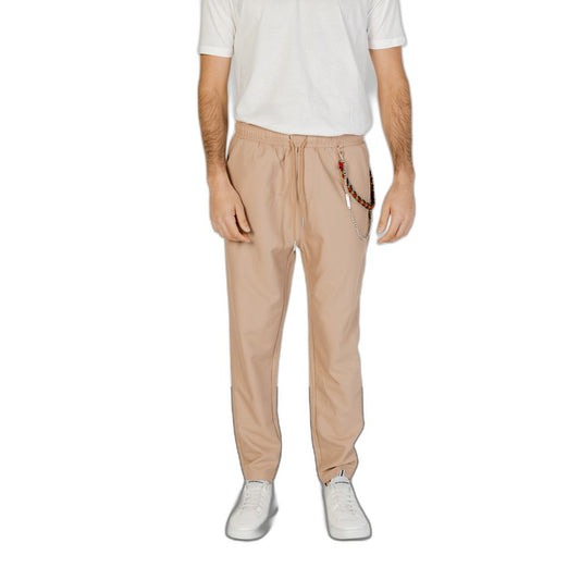 Pantalon en polyester beige de Gianni Lupo
